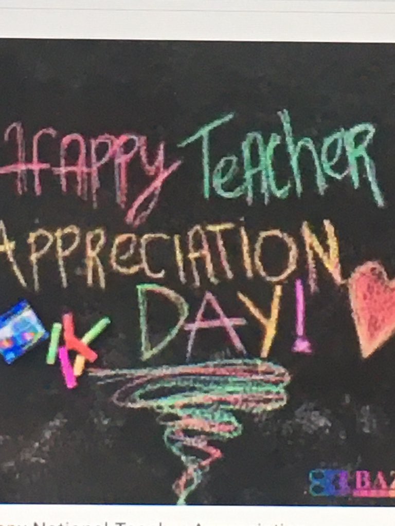 Thank you for all you do &amp; continue to do on-line for all students! Happy Teacher’s &amp; Staff Appreciation Day Ritter School!