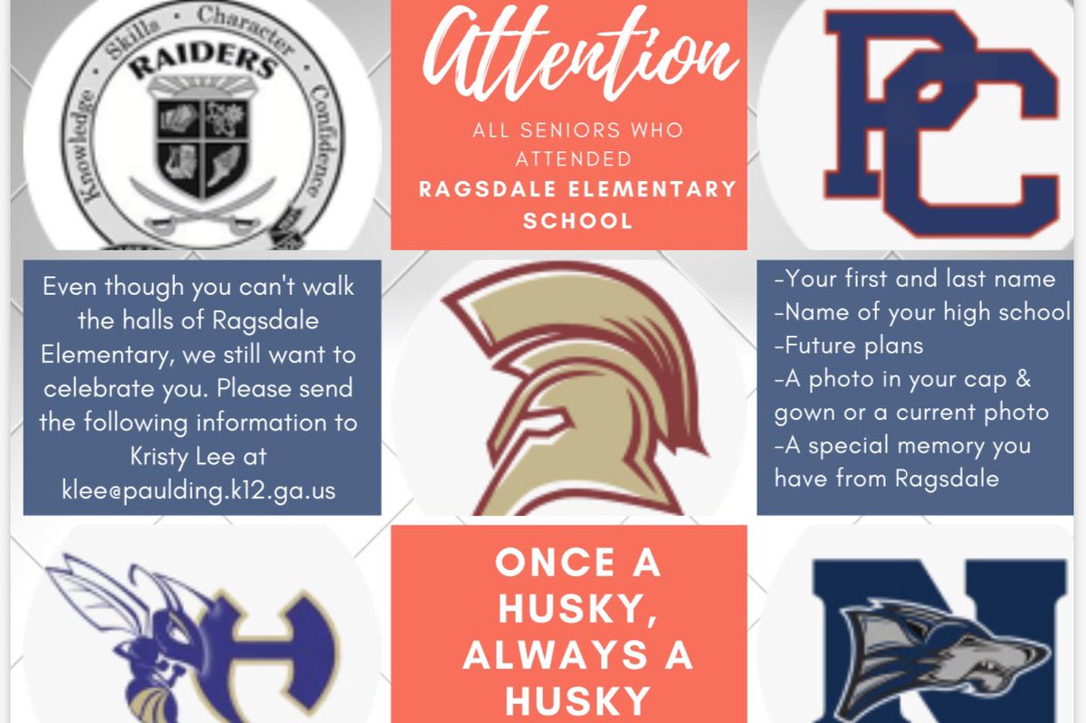 SPHS Class of 2020...did you attend Ragsdale Elementary? If so, check this out and share with friends.