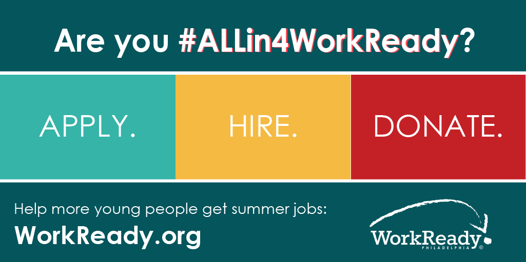 “Investing in summer experiences will help lift our communities and City beyond this pandemic. We want to make sure our young people are included in these recovery efforts” Cynthia Figueroa, Deputy Mayor, <a href="/PHLfamilies/">Philadelphia Office of Children and Families</a> #STILLin4WorkReady <a href="/PYNinc/">The Philadelphia Youth Network</a> Apply👉workready.org