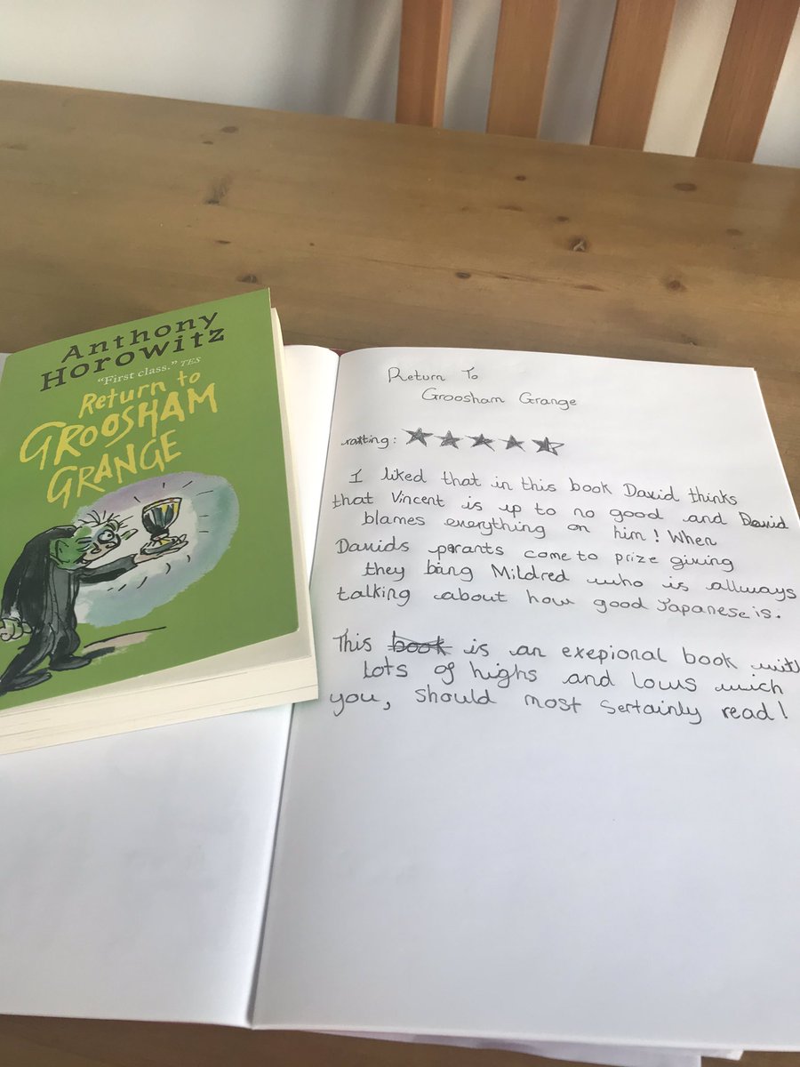 maxine07354960's tweet photo. @Class129 Oliver recommends Return to Groosham Grange. https://t.co/C7QjZ7m4Yi