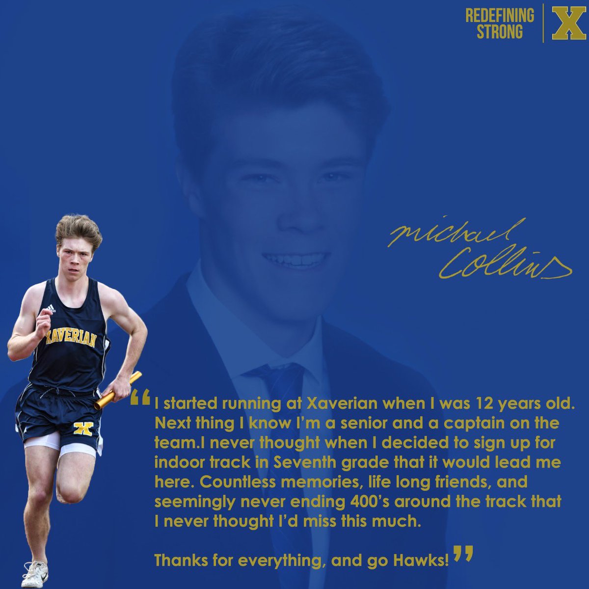 Xaverian_Hawks's tweet photo. We know this wasn’t the spring everyone wanted, but we still want to recognize all of our great Student-Athletes from the class of 2020! Many more to come each day! Today we spotlight Dan Nizolek - Lax, Michael Collins - T &amp;F, Evan Plecinoga - Ultimate, and Keven Maxim -BB https://t.co/R97imvyv82