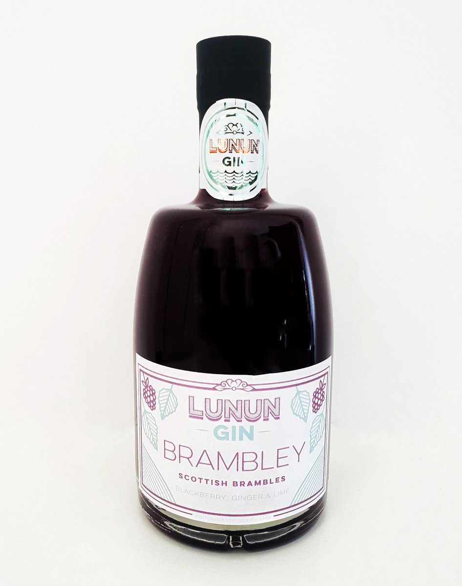 Brambley my first sweetened Gin. Not a 'liqueur' because I use 30% less sugar which lets the  Scottish brambles take the front stage rather than Sugar. First batch available numbered and signed for £20. 
lunungin.com