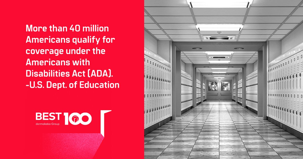 dormakabaAMER's tweet photo. As schools continue to foster diverse populations, BEST is committed to offering customized solutions that address each school's unique needs.
What do you consider the next BEST thing for school access control?
#100yearsofBEST #thenextBESTthing #accesscontrol https://t.co/r6n9YCI6Y4