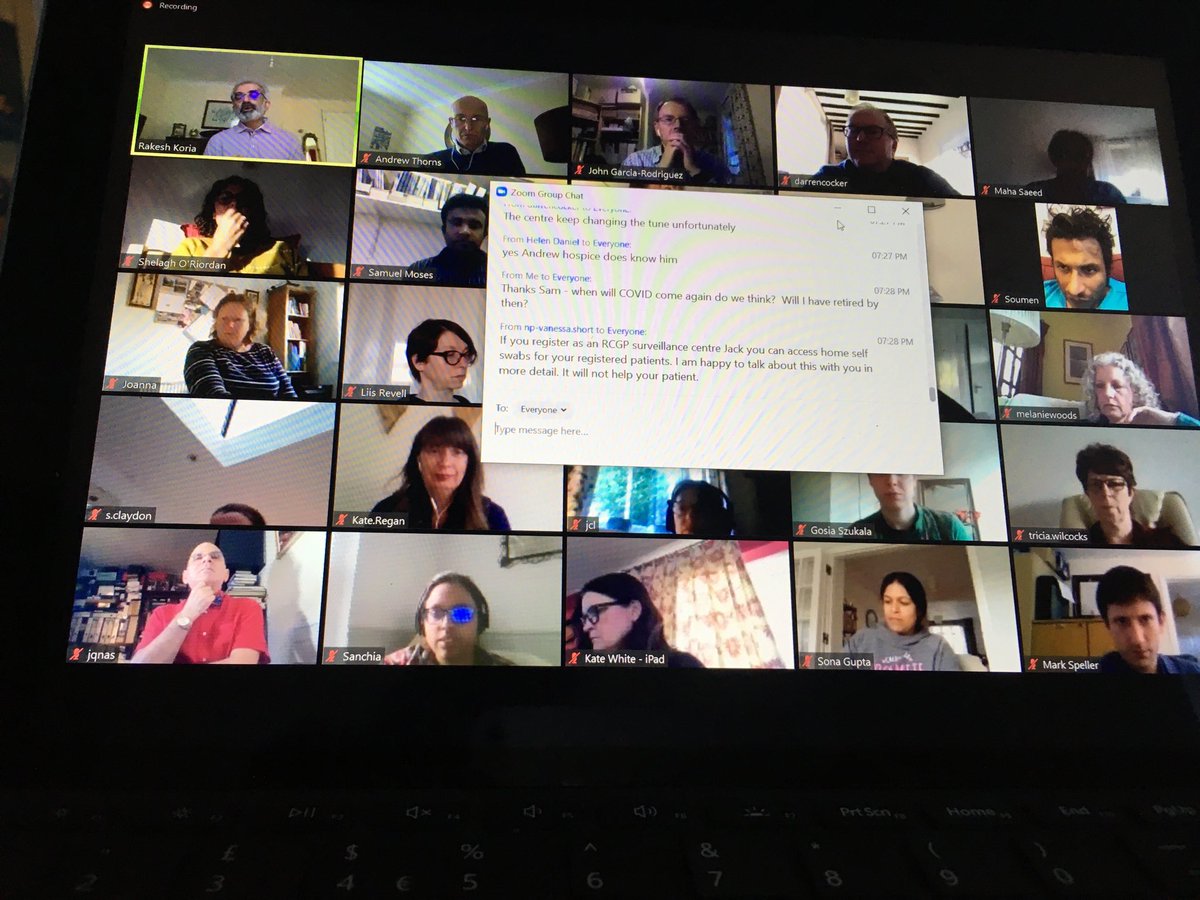 ThornsAndrew's tweet photo. 107 participants on our weekly call in East Kent
Thanks to ⁦@RakeshKoria⁩ for chairing https://t.co/KJ2PAZVF0o