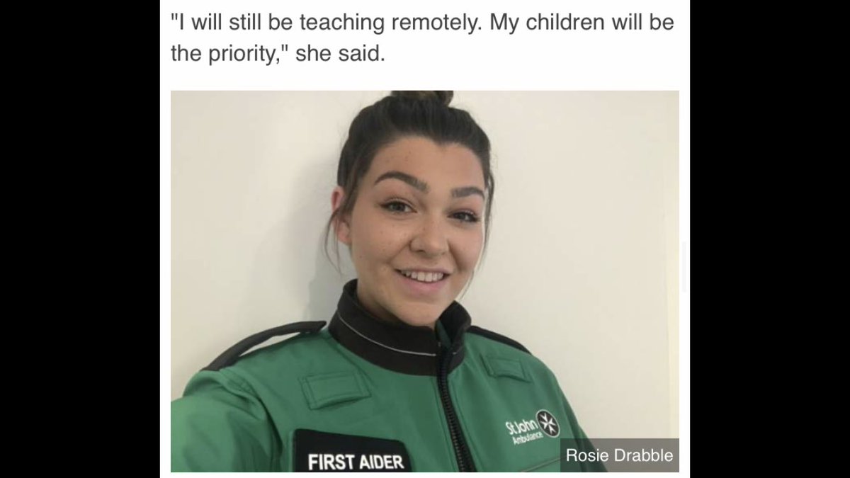 Miss Drabble has made the news and rightly so! @GlenbrookPhase2 <a href="/satrust_/">Spencer Academies Trust</a>  #collectivecommunity #inspiring (Scroll to 2.31pm if the link  is at the top story) bbc.co.uk/news/live/uk-e…