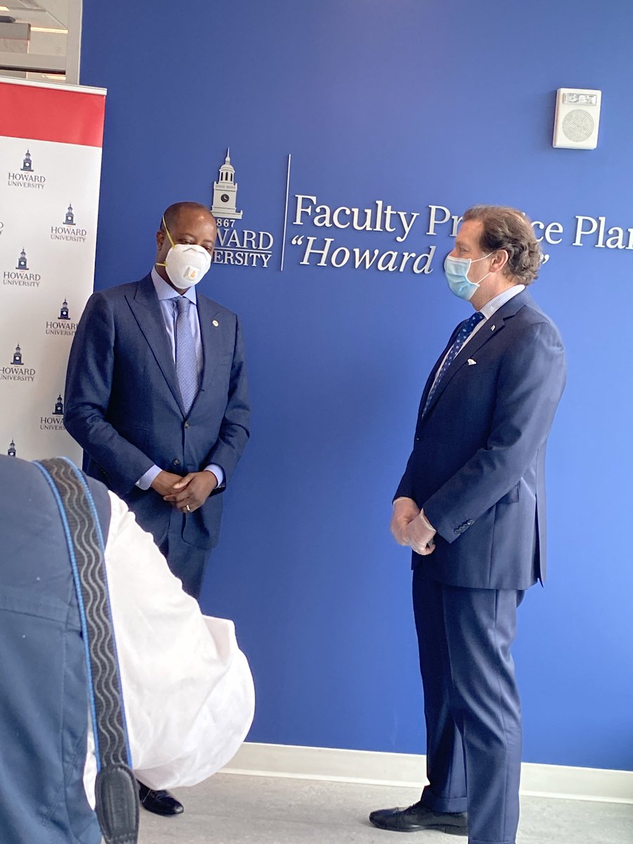 caseygroup's tweet photo. Great opening today for @HowardU's #COVIDー19 Testing Facility at 4414 Benning Road, N.E., Washington, D.C., Suite 2400. The free testing will be available on Tuesdays and Thursday, from 10 a.m. to 2 p.m. for the next three months. @HUPrez17 #DrMighty @ldi_rita @BankofAmerica https://t.co/wXpliV15gy