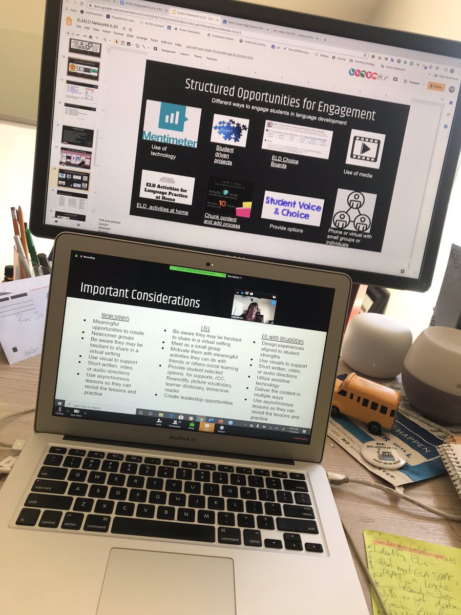 nmcarrillo21's tweet image. RCOE ELA/ ELD Instructional Network explores how districts provide designated ELD via DL! @puhsd teachers collaborate w/ other educators via zoom breakout sessions! @ProfeGoode talks about “Mote” a tool to offer students feedback, online! bit.ly/RCOEELAELD @mollymccabeccss