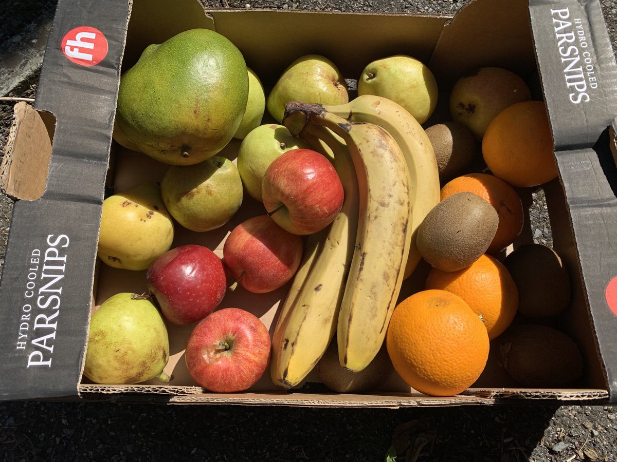 WHYCNunhead's tweet image. #herecomethegirls Babette’s (who also donated 5 lovely boxes of fruit!) ⁦@NunheadKnocks⁩ and #youngvolunteer Olivia got 48 #free Aubergine Parmagianas out to hungry families and older #neighbours in #Nunhead today #DreamTeam #socialaction #grateful