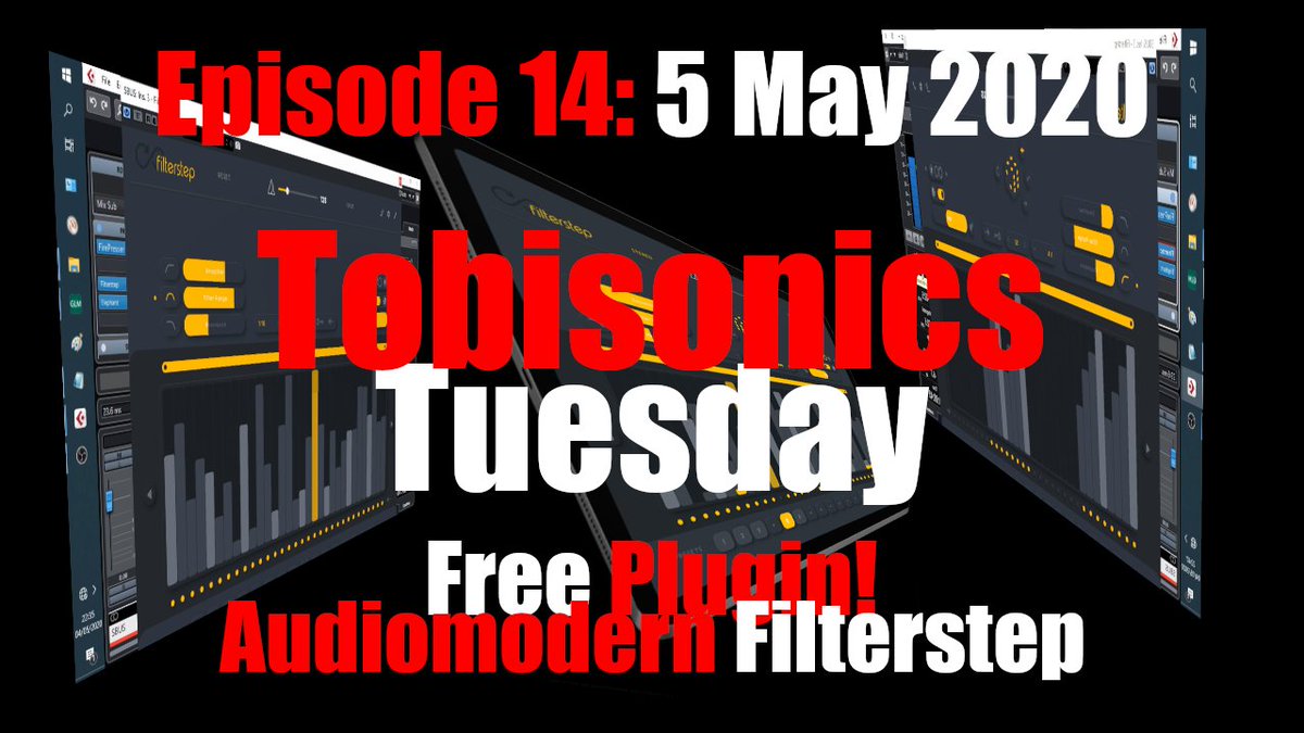 masteredbytobi's tweet photo. Hello, Kiddies!
I hope you've all had a great start to the week.
In this week's @tobisonics Tuesday, we're doing a quick demo of a free plugin from @Audiomodern Filterstep 😀
https://t.co/YIPXUzvPZG
#tobisonics #audiomodern #filterstep #freeplugin https://t.co/zigwt5bIla