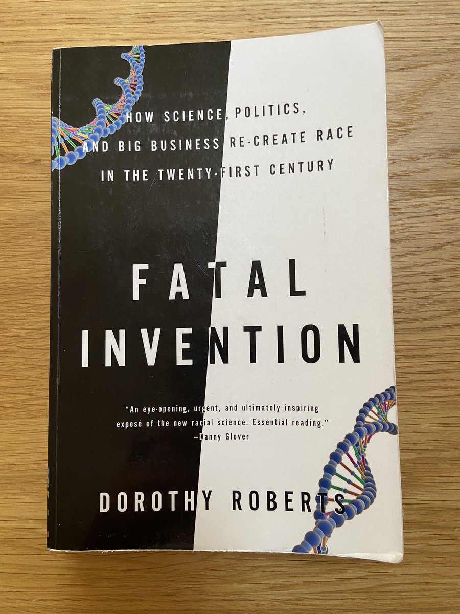 This, by Prof Dorothy Roberts taught me about race medicine & how it is  #racismnotrace that is a social determinant of health. A seminal text! I look forward to reading her ‘Killing the Black Body’ on the historic & ongoing battle against the reproductive rights of Black women /5