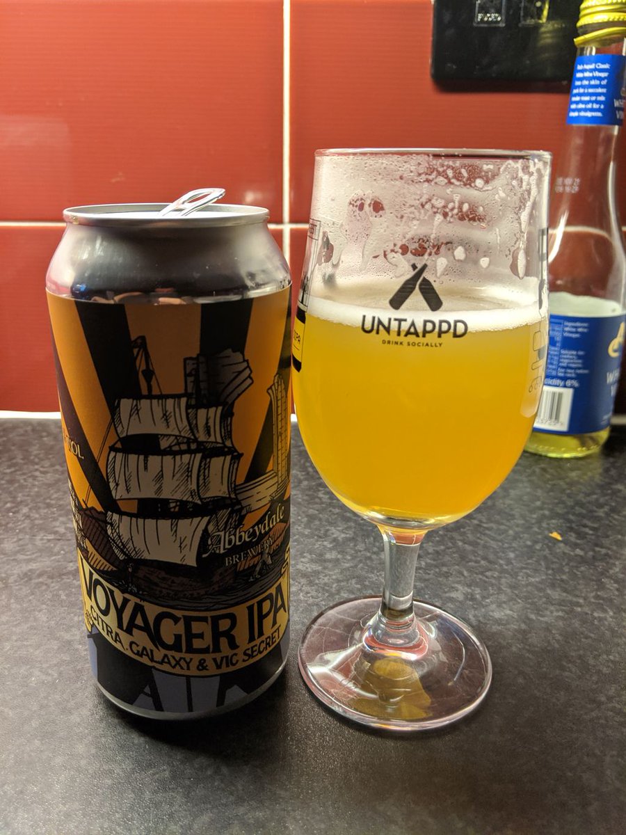BrewCrew_UK's tweet photo. ⛵ Voyager IPA #21 by @AbbeydaleBeers⛵

Hazy orange pour. Absolutely bursting with citrus aroma. So much so I couldn't wait to dive in and try it! Some slight bitterness from the hops but absolutely all about the fruit! Delicious beer 🍺

4.5 out of 5 ⭐

#IPA #beer #beeroclock https://t.co/0NzuM8S3sv