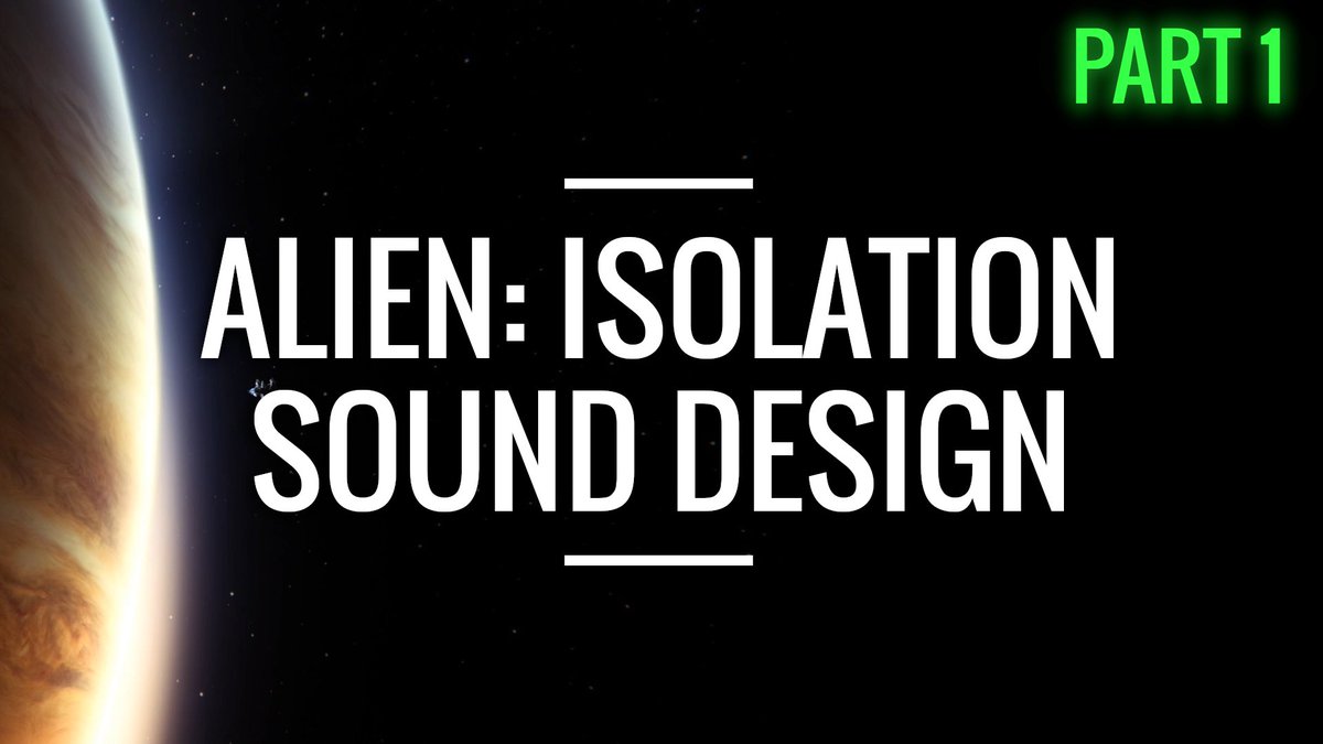 SoundValkyrie's tweet image. Interesting in the #sounddesign of Alien Isolation? Watch Part 1 in this series of creating scifi horror sounds in #UnrealEngine youtu.be/U2NcO5DkJTc