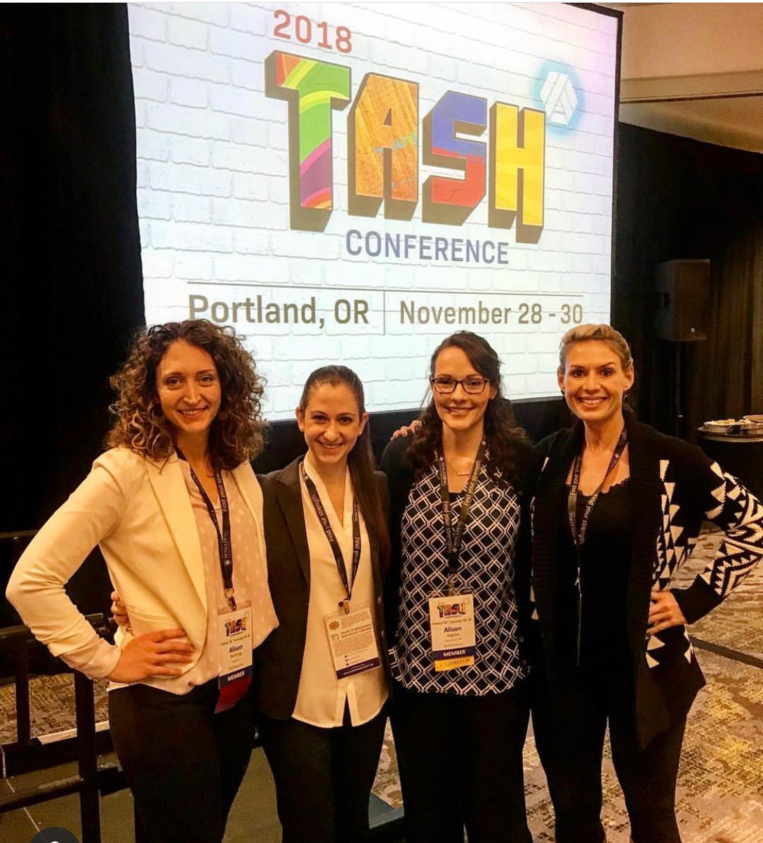 TASHtweet's tweet photo. "TASH provides me the opportunity to network and share ideas 💡 with like minds in advancing education and community efforts for supporting people with disabilities. We also get to meet movie stars!" Sarah Robison, Doctoral Student, University of Arizona https://t.co/Fok6EigZuJ