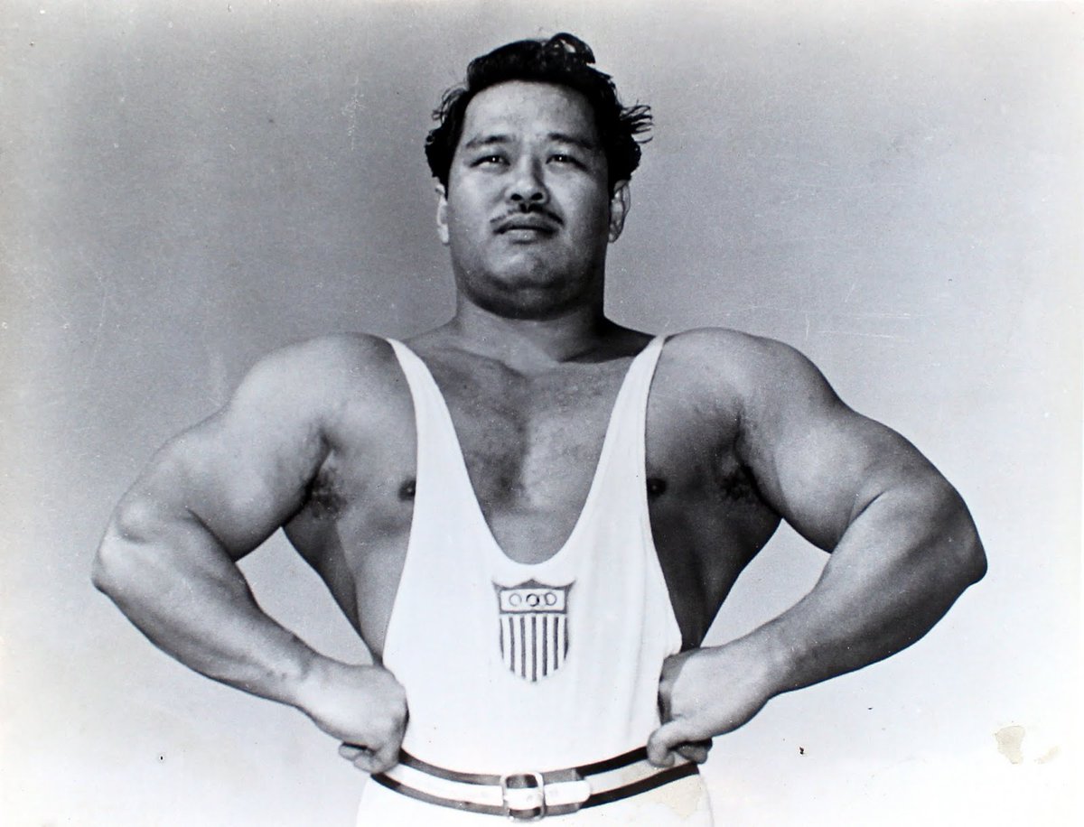 DatWinning's tweet photo. 31 APA Athletes in 31 Days: HAROLD SAKATA

In 1948, Sakata won Olympic silver for the U.S. in weightlifting. He would then become more widely known first as Tosh Togo in pro wrestling, and then as Oddjob in the James Bond movie, Goldfinger.

#APAHM #31APAAthletesin31Days #AAPIHM https://t.co/WnZ7W8kAfK