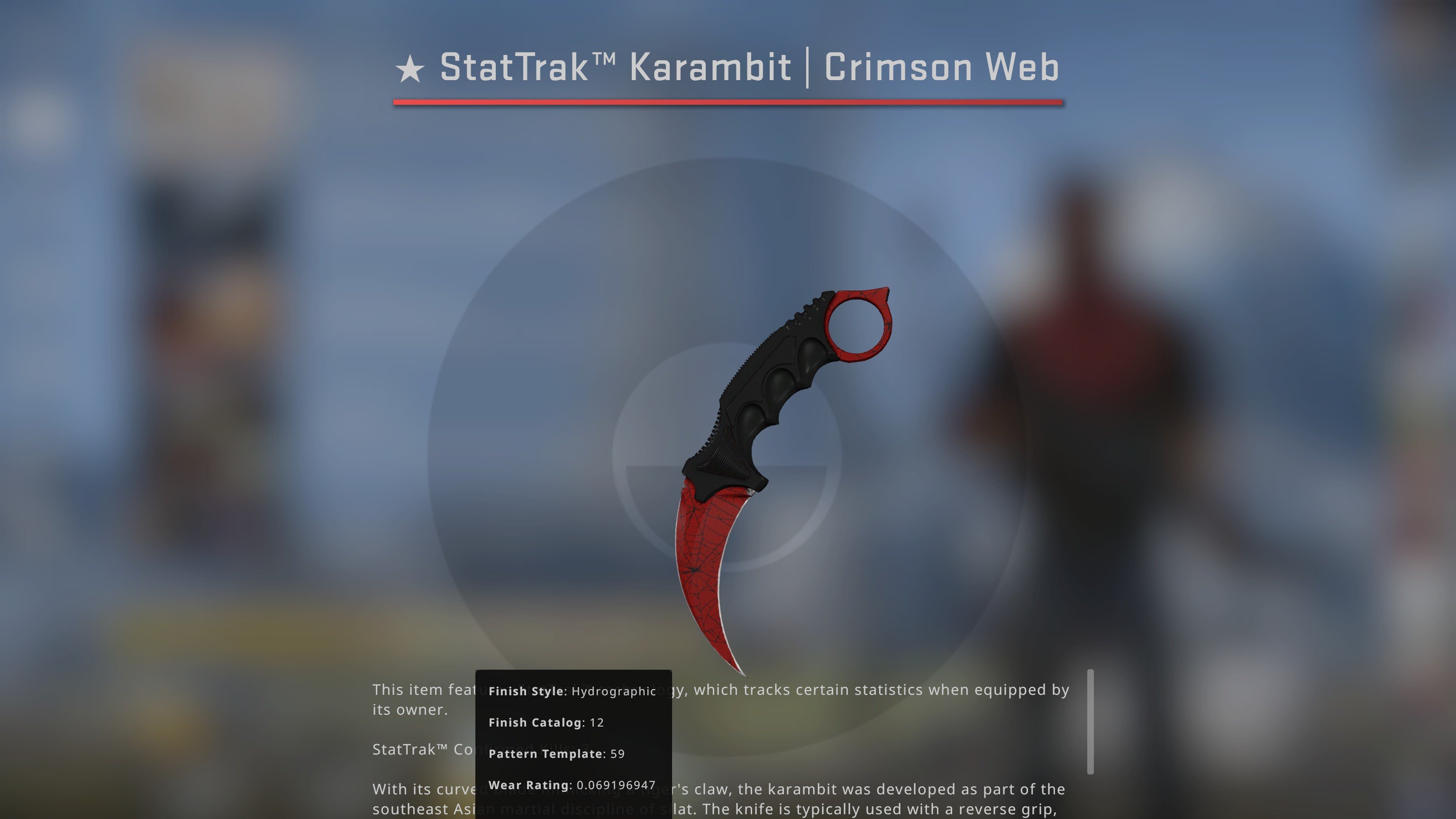 تويتر \ ohnePixel على تويتر: &quot;One of the rarest &amp;amp; most expensive knives in existence just recently switched owners... 🕸🕷 ☆ StatTrak™ Karambit | Crimson Web (Factory New) w/ Centered Web https://t.co/TsIOPWTUlV&quot;