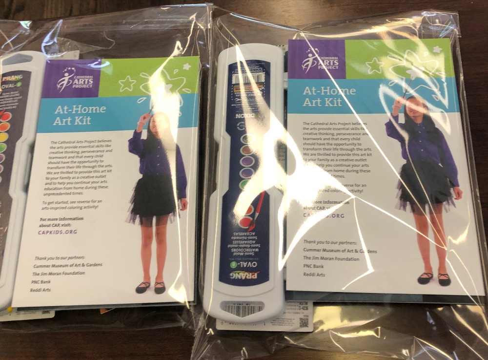 CathedralArts's tweet photo. Thx to @PNCBank, @CummerMuseum &amp; @reddi_arts we're also providing more than 1k art kits to @DuvalSchools to distribute to students in need. #CAPkidsjax #TheArtsAddUp #TeamDuval #AnyGivenChildJax #artsed #GivingTuesdayNow https://t.co/CVW7fVvbQm