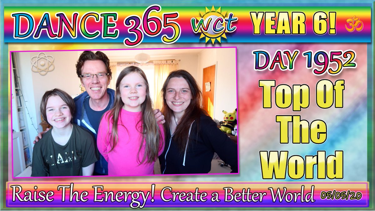 WeeClanTorrance's tweet photo. Are you feeling on TOP OF THE WORLD?! Dance with us EVERY day to #RaiseTheEnergy & #CreateABetterWorld #Dance #Dance365 #DanceEveryDay DAY 1952! #Love #Energy #Healing #StayHomeAndDance #waken #connect #transform https://t.co/a847ksY1fI https://t.co/CGYQqMkr2G
