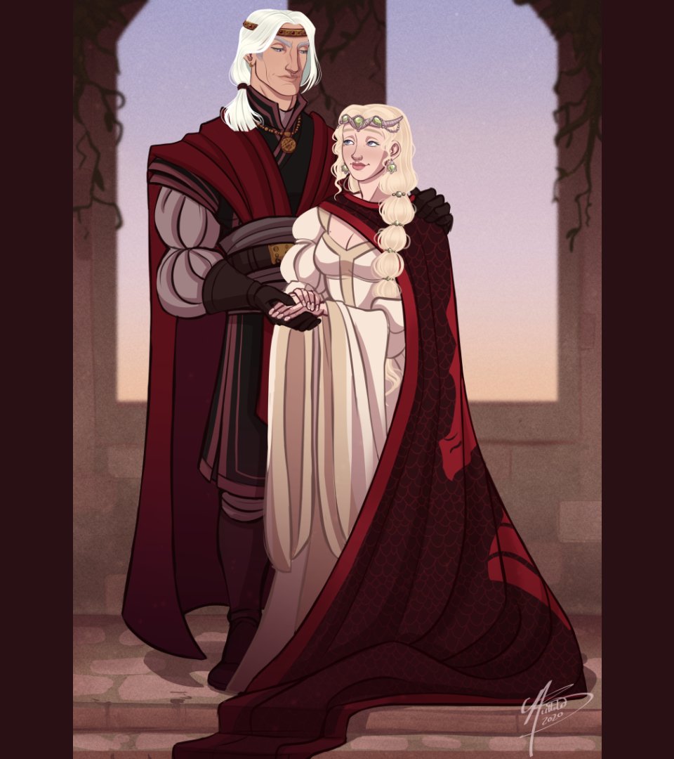 NaomiMakesArt's tweet photo. 🖤"A Black Wedding"🖤 Commission of Daemon and Rhaenyra Targaryen for SweetestPopcorn on Ao3 of her fanfiction The Blacks &amp; the Greens! #HouseTargaryen #ASOIAF #FireandBlood https://t.co/GVcmsWgMMN