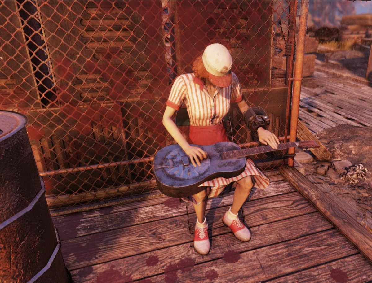 AnneGodsk's tweet photo. Fallout 76 - A post apocalyptic musical.
#Fallout76 #Fallout @BethesdaStudios #IWillPlayOnAllTheInstruments #ShouldGetALife #ButICant #BecauseOfCovid19 https://t.co/BxA0j1wHDa