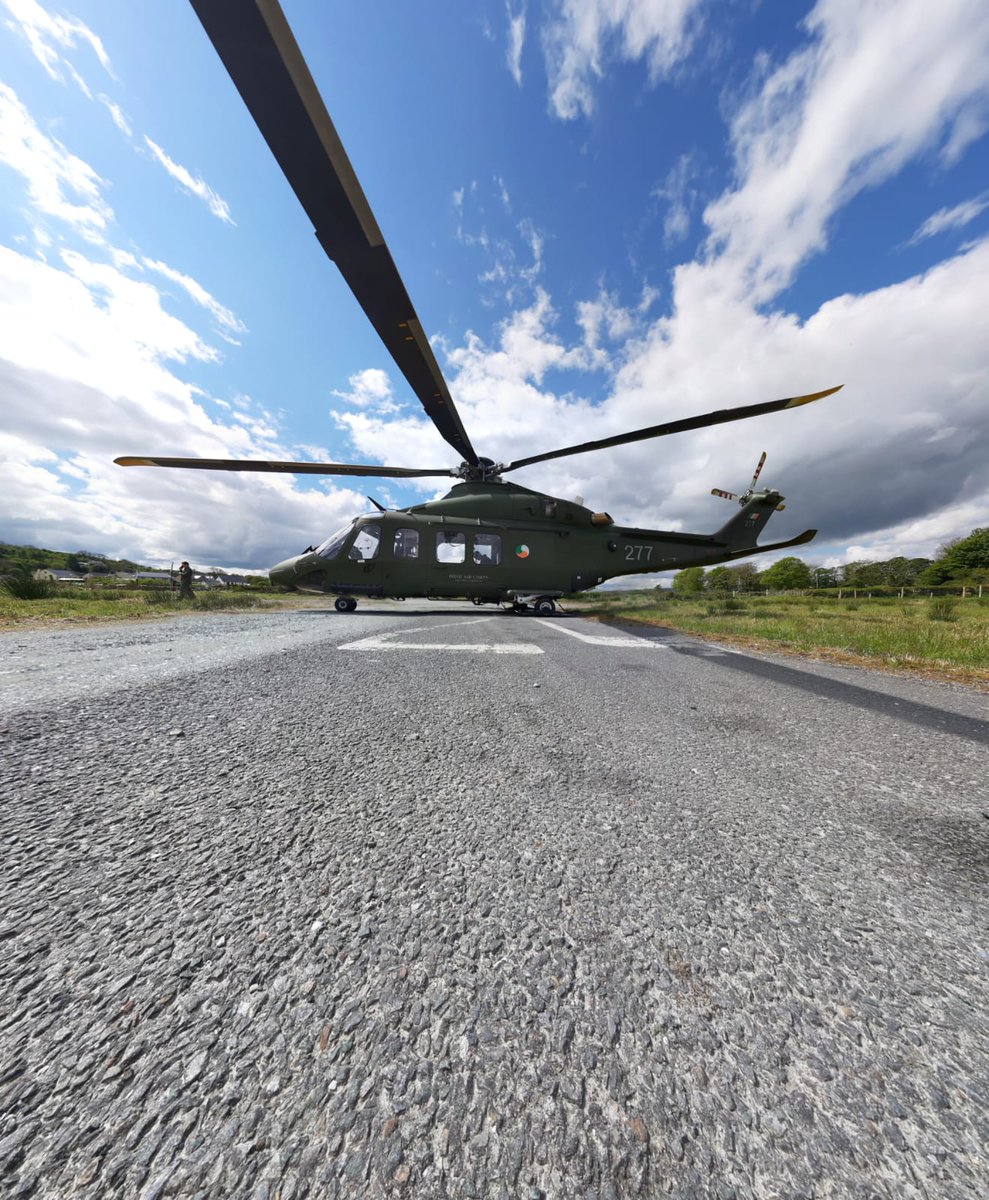 IrishAirCorps's tweet photo. Last Saturday morning #3Ops used one of its #AW139 helicopters to complete an air ambulance flight from Donegal to Dublin. Donegal Airport is known to be one of the most scenic airports in the world. 🏥 🚁 🏥
@OC3OPS @defenceforces @DonegalAirport
#HEMS #GoMairidísBeo https://t.co/X2SCK0r1L5