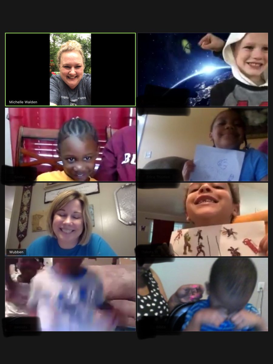 MsWaldenPreK's tweet photo. We had a great Zoom today. It’s so great to see their faces & hear what they’ve been up to. We previewed our words for #MightyMax. The love our students have for each other fills my heart. #tweetcher #SudduthatHome #SudduthPreK @StarkvilleSD @wubben_angie @SudduthJackets https://t.co/pLURBZ3Rq5