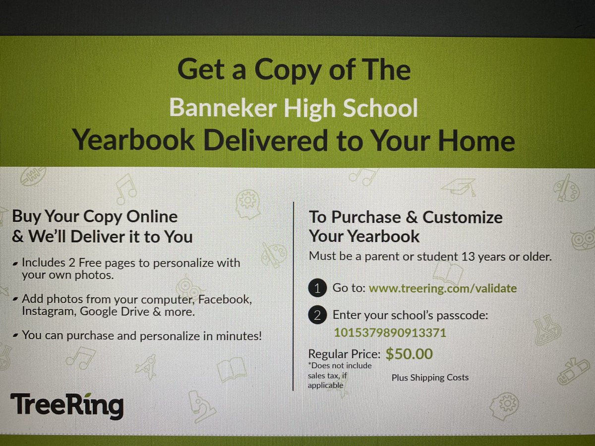 BannekerYB's tweet photo. It’s not too late to purchase a yearbook! Go to https://t.co/7uhjAOqate today! https://t.co/d4AFrmblOC