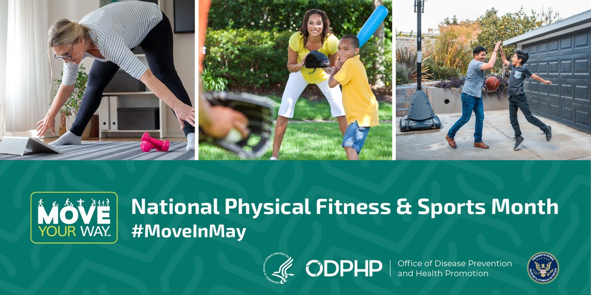It is National Physical Fitness & Sports Month! @fitnessgov Council Member @natalie_gulbis reminds us that ALL youth deserve the opportunity & access to play sports. How will YOU support youth sports once it’s safe to get back in the game? bit.ly/3f9j8aq #MoveinMay