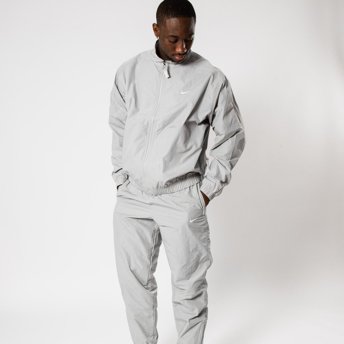 nikelab track jacket grey