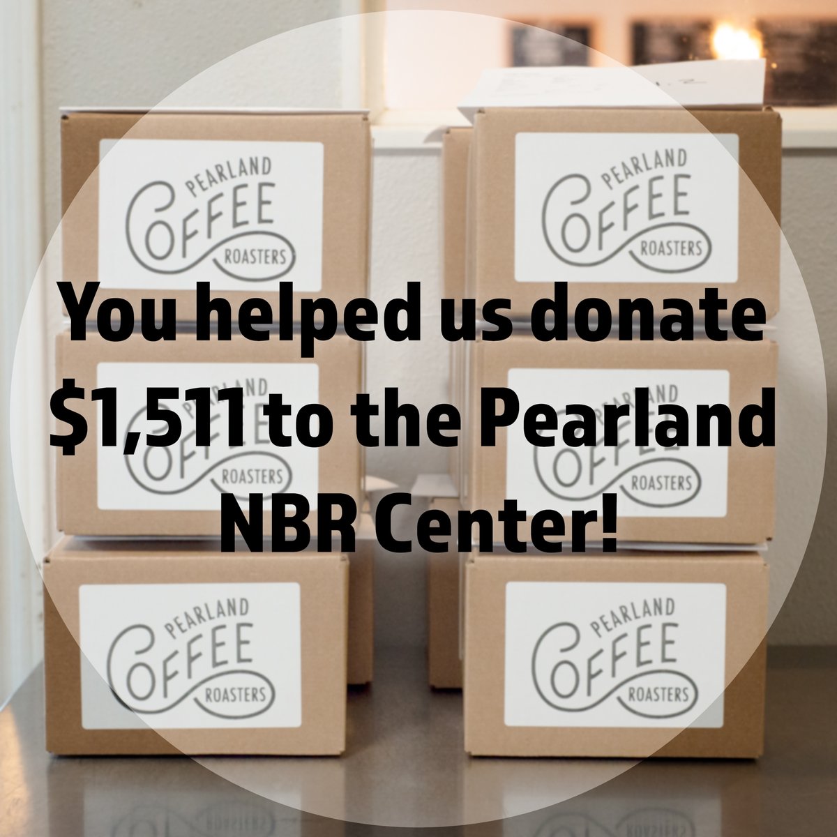 pearlandcoffee's tweet photo. Throughout the month of April we donated a portion of online sales to the Pearland Neighborhood center. With help from all of you we donated $1,511 Thank you! https://t.co/7MI2Id4KvD