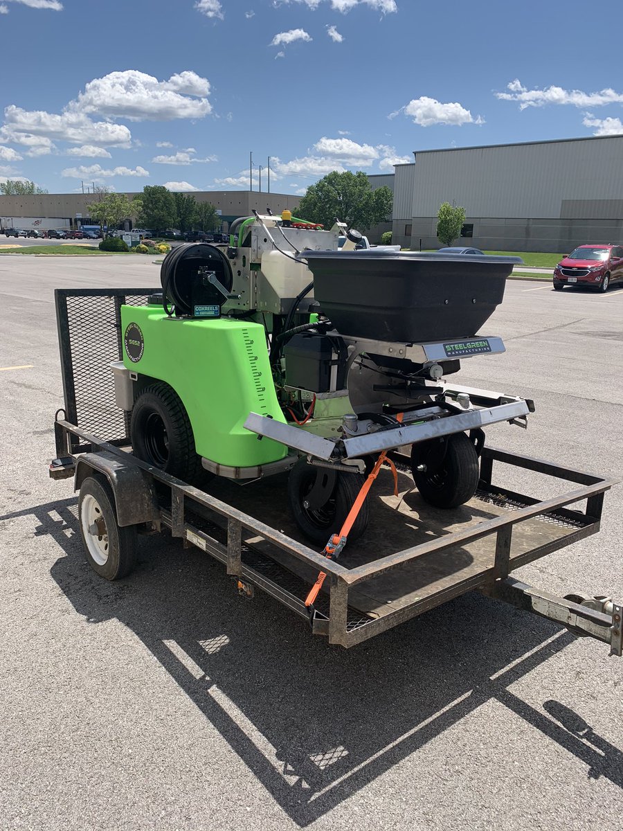 dmayden87's tweet photo. Steel Green delivery day is always a great day! #steelgreenarmy @SteelGreenMfg @AdvancedTurf https://t.co/FKXCKYr2a5