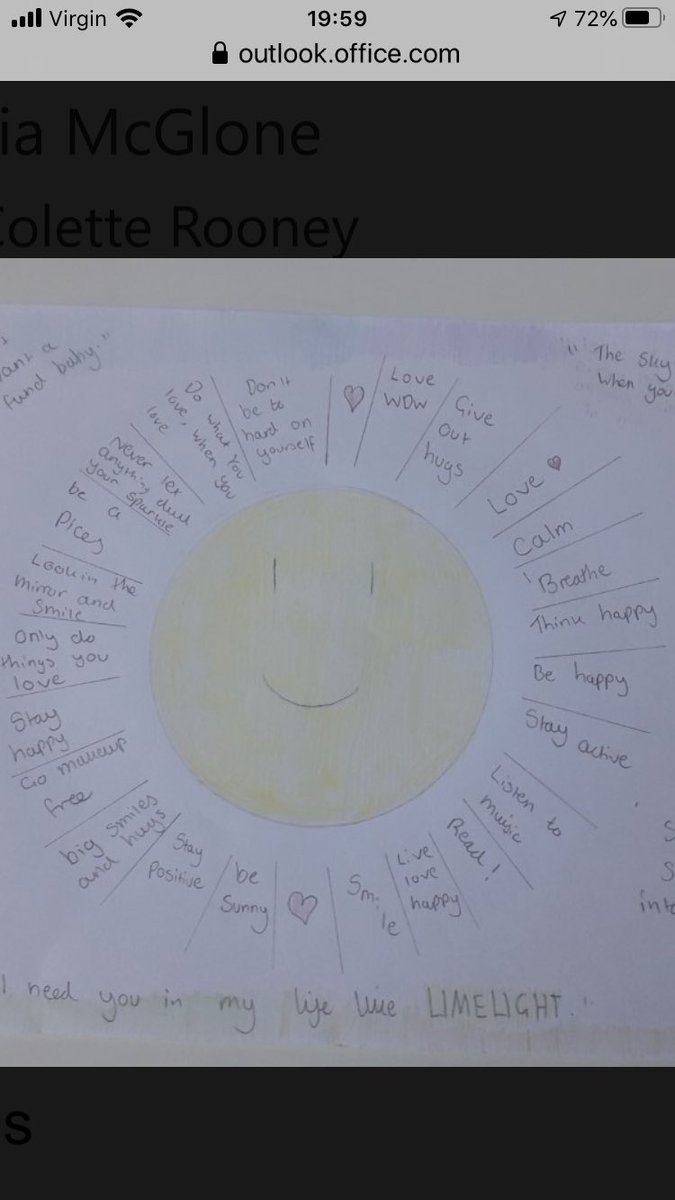 FHSWellbeing's tweet photo. S1 PSE made placemats today showing Nice and Kind targets. This is a lovely example from Olivia. #FernhillFamilyConnects #niceandkind https://t.co/dxekstSgaN