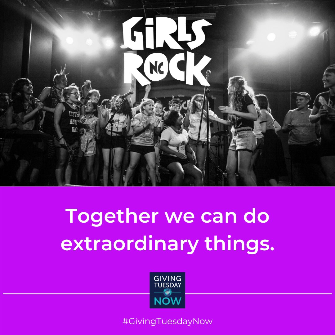 ⚡ Help Girls Rock NC keep the beat! ⚡ Support GRNC on #GivingTuesdayNow ⚡ - mailchi.mp/girlsrocknc/he…
