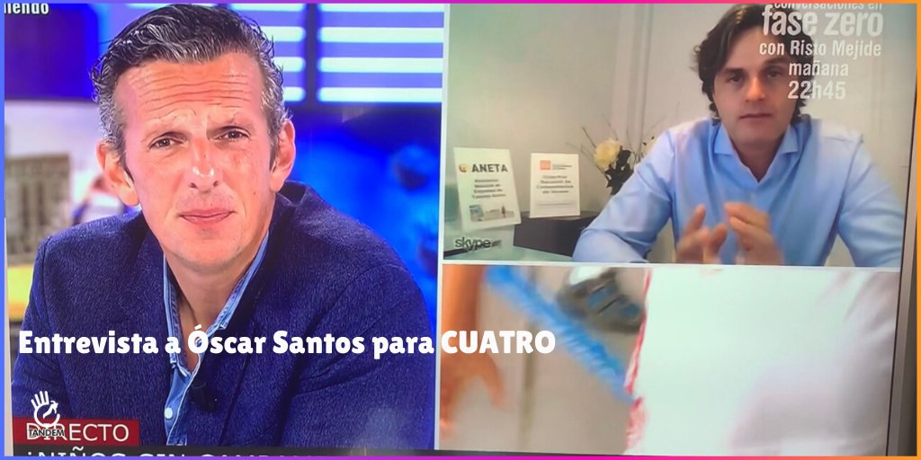 tandemactivo's tweet photo. Entrevista en directo en CUATRO a Óscar Santos, Presidente de la Asociación Nacional Empresas de Turismo Activo (ANETA). https://t.co/5dsInggqlJ