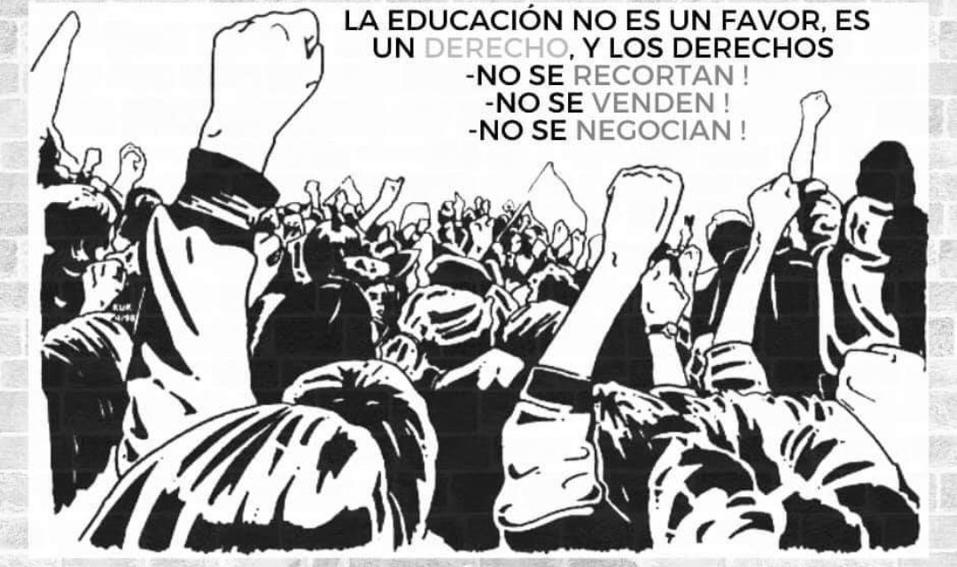 Admiro y agradezco a quienes se han tomado las calles para luchar por la defensa de nuestros derechos.
¡El encierro no nos calla! #NoAlRecortePresupuestario #HuelgaEducativaEc #TodosSomosLaU