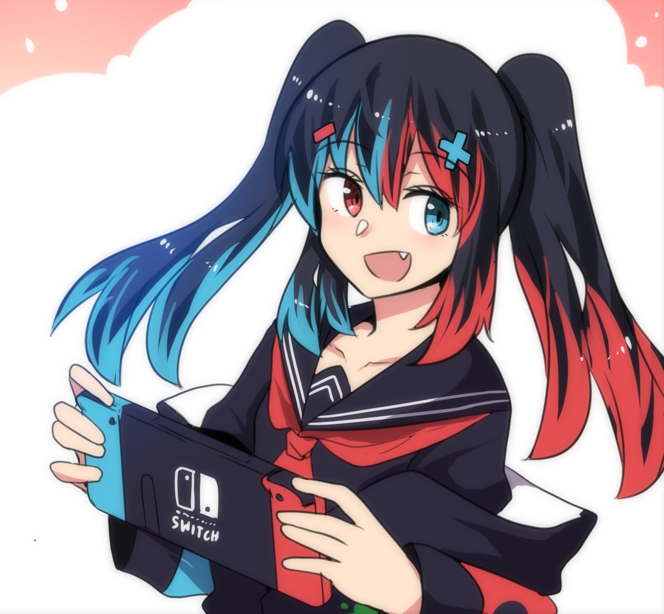 Nintendo Switch as anime girl