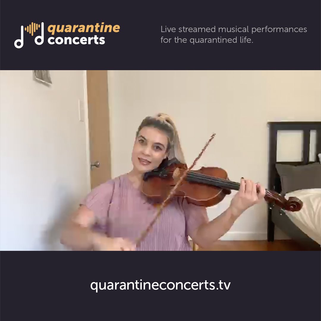 _QCtv's tweet photo. Jazz violinist Nora Germain at home in Los Angeles playing a fast-paced, uplifting and varied set last week

#quarantineconcerts #togetherathome #quarantunes #songsofcomfort #musicconnectsus #stayhome #quarantinelife #livefromhome #livestream #livemusic #quarantinemusic https://t.co/kFoDBRKqOp