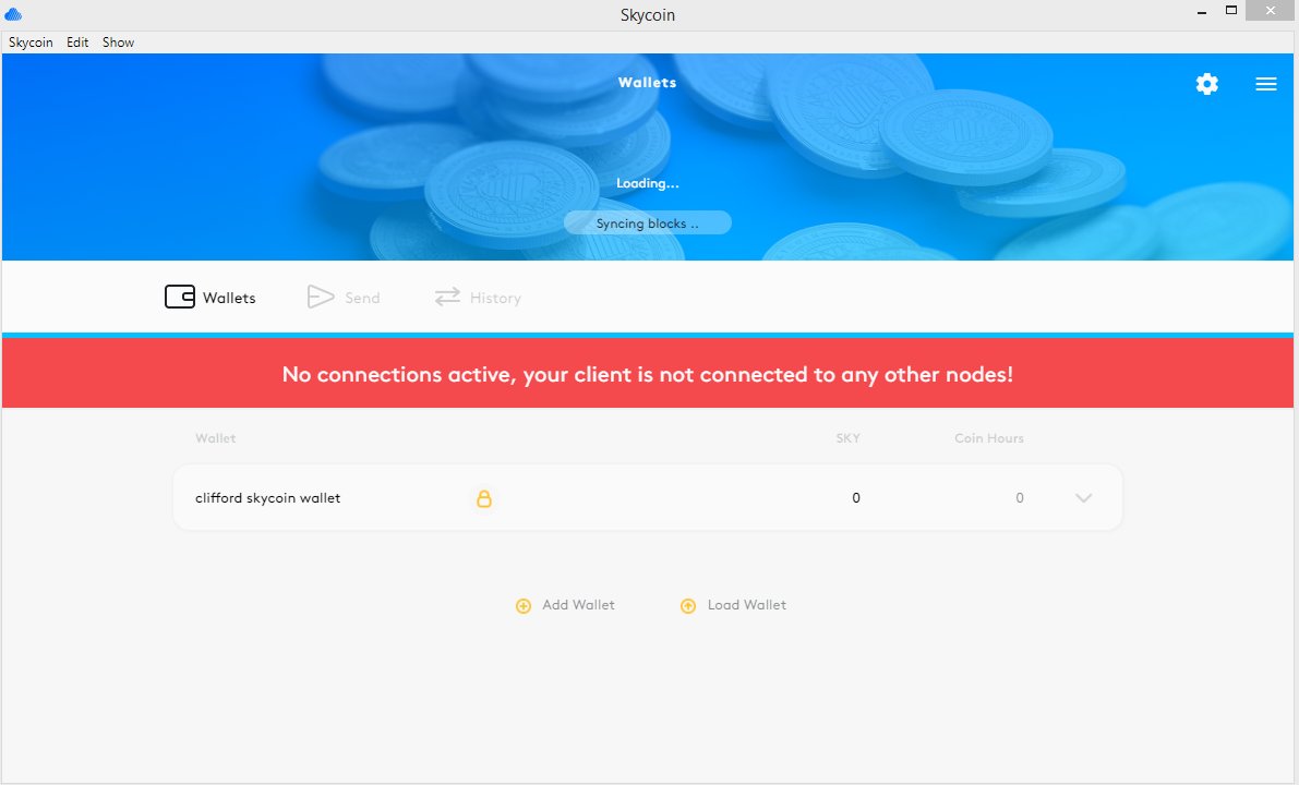 cliffmails13's tweet photo. @SkycoinProject Please, I am having a problem with my Skycoin Wallet. Each time I tried to view the wallet, the wallet will continue loading without any success. See the screenshot image and assist me on how to resolve the issue. Thank you. https://t.co/iGlf5La4m0