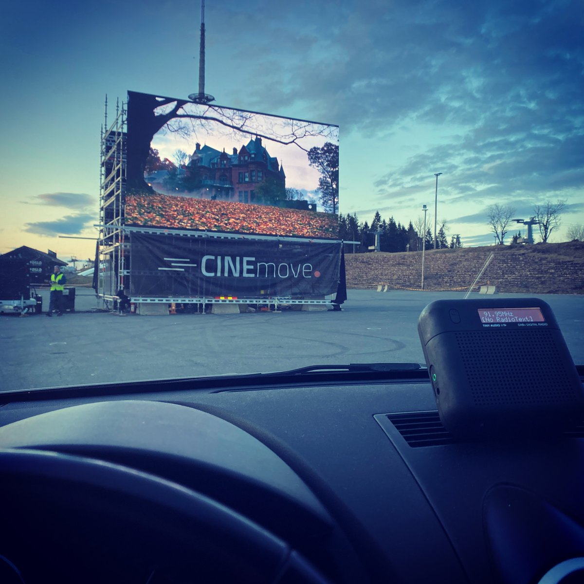 At the drive-in!