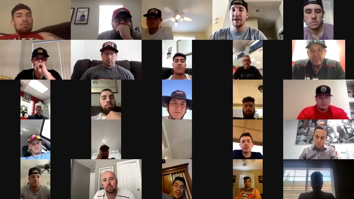 We'd like to thank #UNLVbaseball alum &amp; <a href="/Nationals/">Washington Nationals</a>' RHP Erick Fedde (<a href="/ErickFedde/">Erick Fedde</a>) for talking to the team today! He discussed Washington's midseason turnaround &amp; the #WorldSeries title run, his pitching pace, adapting from a 7- to 5-day throwing schedule &amp; more! 🙏 #BEaREBEL