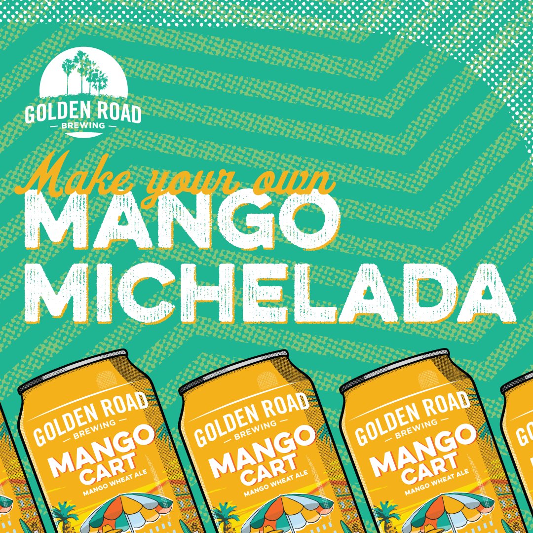 goldenroadbrew's tweet photo. In celebration of #CincoDeMango we're giving away gift cards to folks who share their Mango Michelada photos with us!
To enter:
1) Follow @goldenroadbrew
2) Post a photo your Michelada
3) Include #CincoDeMango in your post or story.
(3 winners will be chosen on 5/6) Must be 21+ https://t.co/bfKCIsgaef