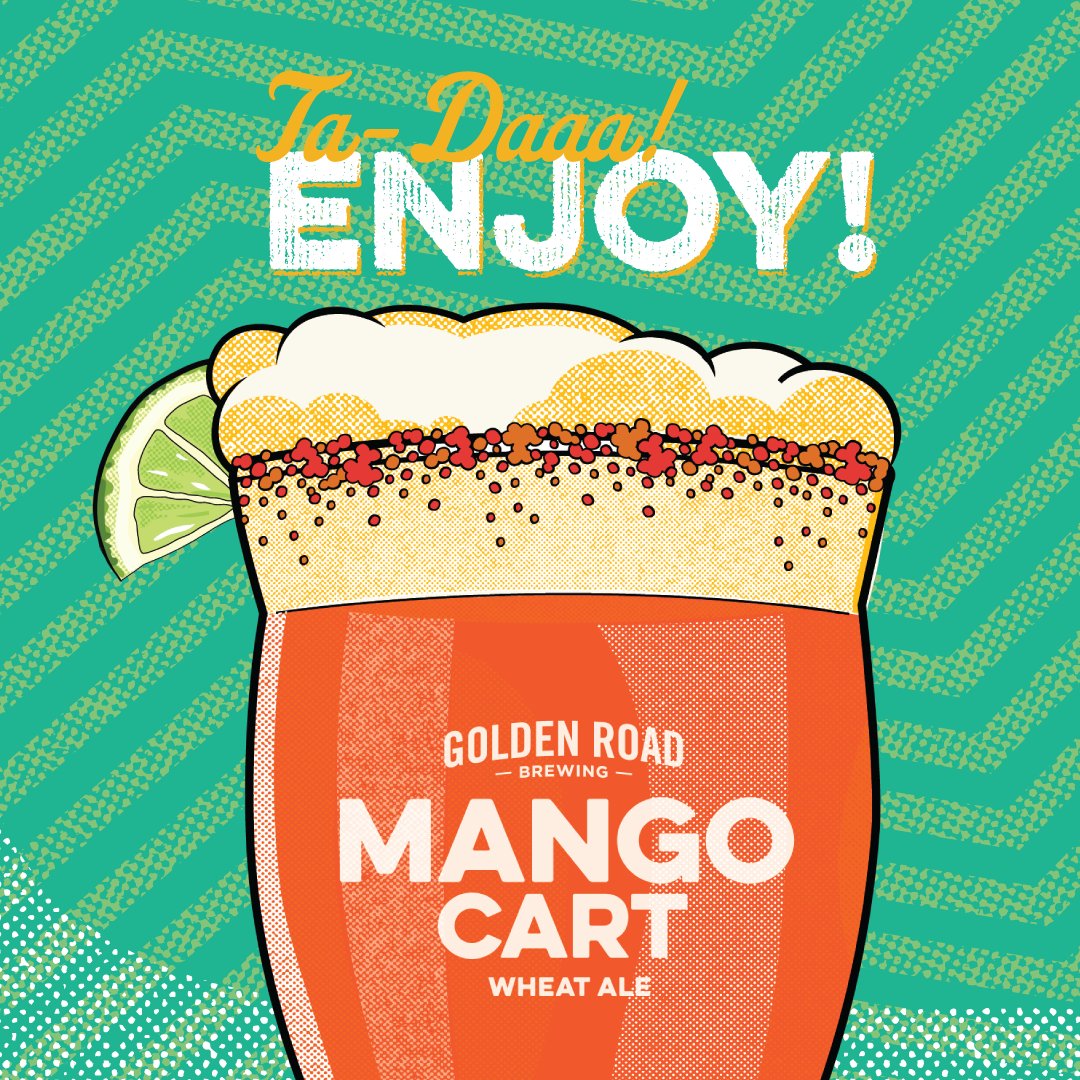 goldenroadbrew's tweet photo. In celebration of #CincoDeMango we're giving away gift cards to folks who share their Mango Michelada photos with us!
To enter:
1) Follow @goldenroadbrew
2) Post a photo your Michelada
3) Include #CincoDeMango in your post or story.
(3 winners will be chosen on 5/6) Must be 21+ https://t.co/bfKCIsgaef
