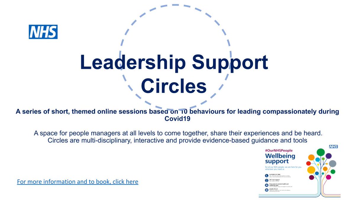 Over 200 NHS managers have already participated in a Leadership Support Circle #OurNHSPeople #Caring4NHSPeople #LeadingcompassionatelyduringCovid19