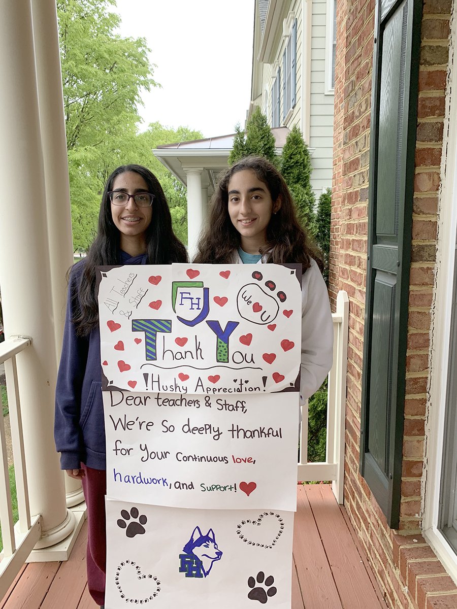 flinthillnews's tweet photo. This year for Teacher Appreciation Week, the Advancement Office and Parents' Association compiled videos and photos submitted by students and parents to create thank you videos for our teachers and staff. #ConnectedHuskies https://t.co/fa5CgUmIb7