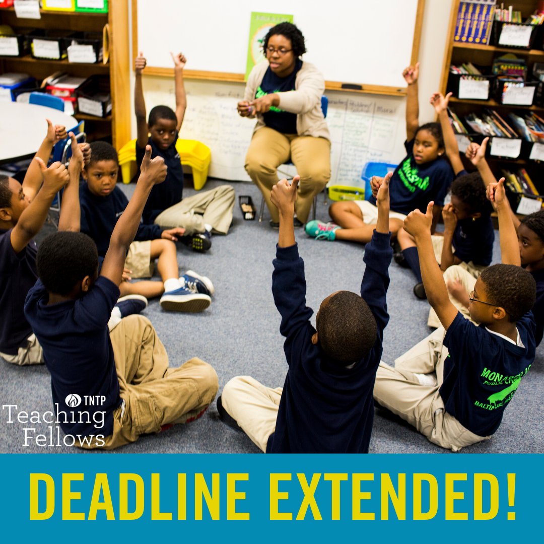 TNTPTeach's tweet photo. Raise your hand if you need some good news! The teachNOLA application is open till May 11th, and Baltimore City Teaching Residency is open till May 19th! Link in bio to start your path towards becoming a teacher this fall! 

#neworleans #baltimore #teachingjobs #educationjobs https://t.co/E8DVFTw7xr