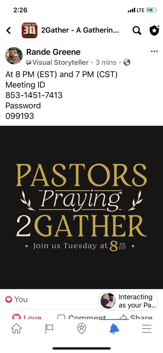 Andrew J Willis On Twitter If You Re A Preacher You Are Welcome To Join Me As I Join Pastor Randegreene And Some Buddies From 2gather Tonight 7pm Central 8pm Eastern 5pm Pacific