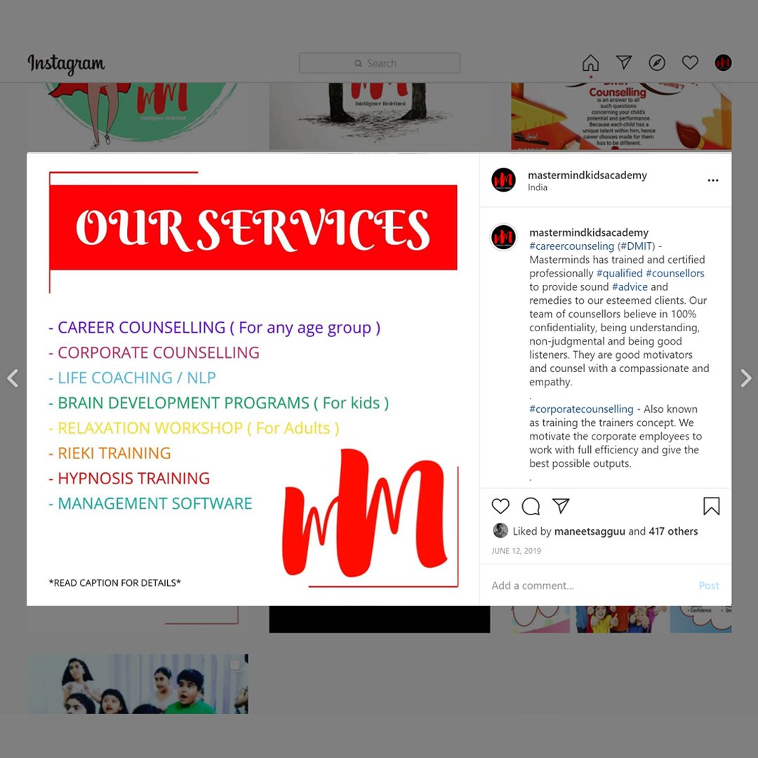 Creativedge_in's tweet photo. #BrandPositioning Project for @masterminds_in
For free brand consultation, give us a call at +917678877665.
#carousel #creativedge #advertisement #creativedgemedia #digitalmarketing #socialmediamarketing #ppc #seo #websiteservices #websites #Graphics #animation #contentcreator https://t.co/7yAUr4YxfZ