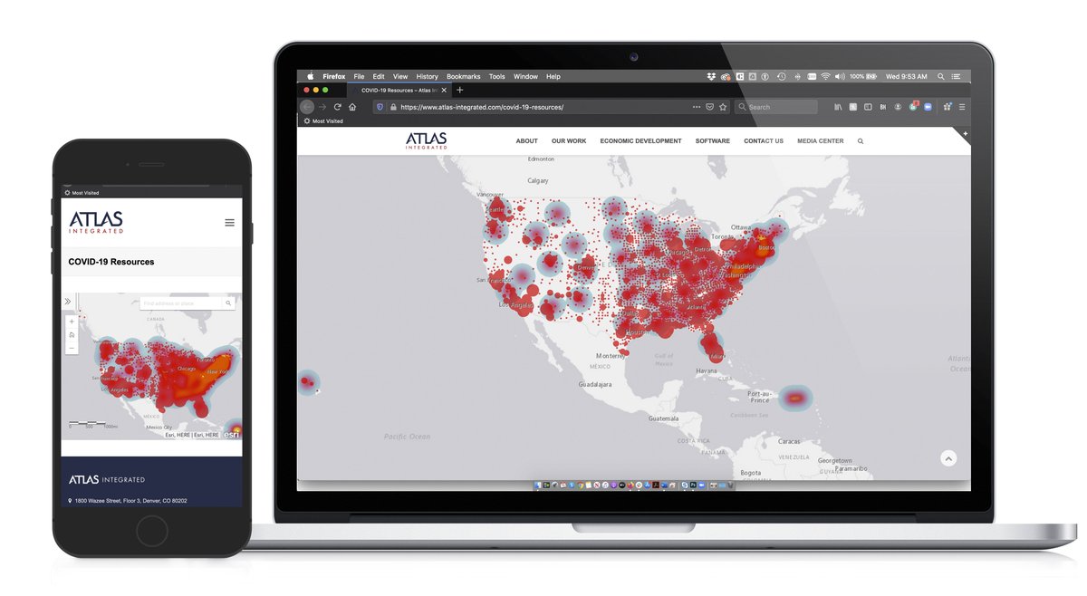 Lead your community forward through crisis with Atlas Integrated’s FREE COVID-19 Impact Map, showcasing up-to-date data down to the county level. 
Request your embed code today: bit.ly/35z2GMt