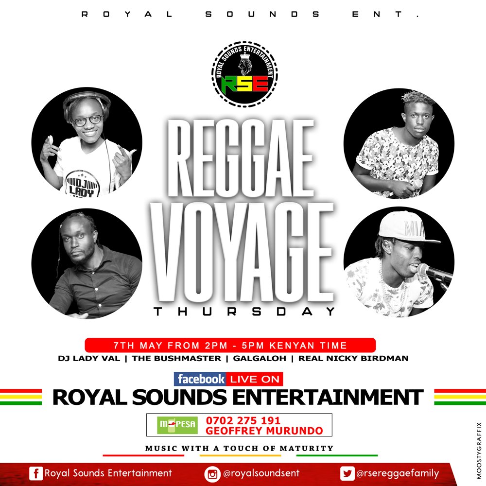 #ReggaeVoyage7thMay
Be on time live on Facebook ✔️