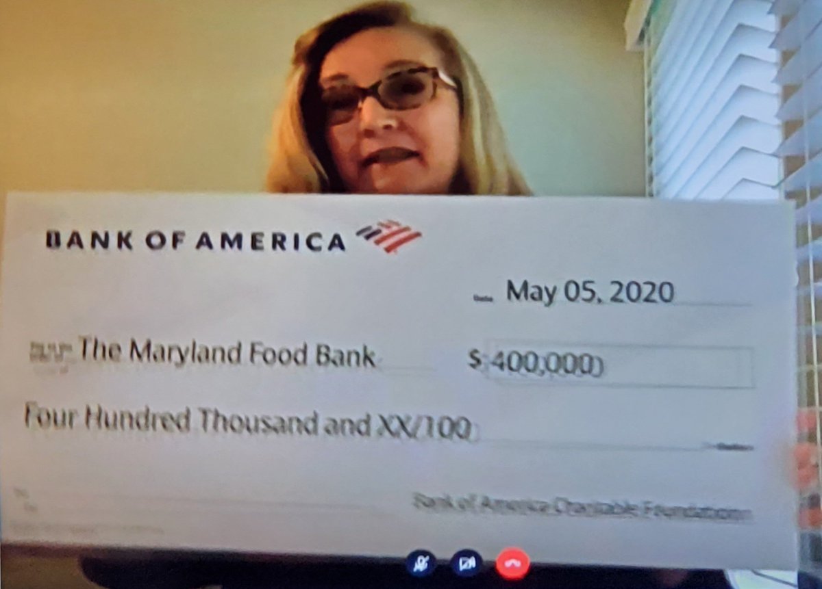 jerome_chester's tweet image. Special thanks to my colleagues at @BankofAmerica @janetscurrie and #sabinakelly for the company's $400K charitable donation to the #ProjectCommUNITY @MDFoodBank #VirtualFoodDrive on #GivingTuesdayNow 
@wbaltv11 
@wbalradio 
@98Rock