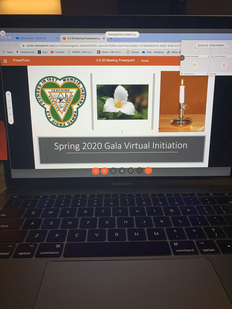 Keely_Rees's tweet photo. This virtual world Has its downsides for sure, BUT wow—> to see our GamFam all come together for initiation is priceless! #gamfam @NationalESG @uwlESG #GreenandGold @wagoner_katie https://t.co/Xy7EIBSAx9